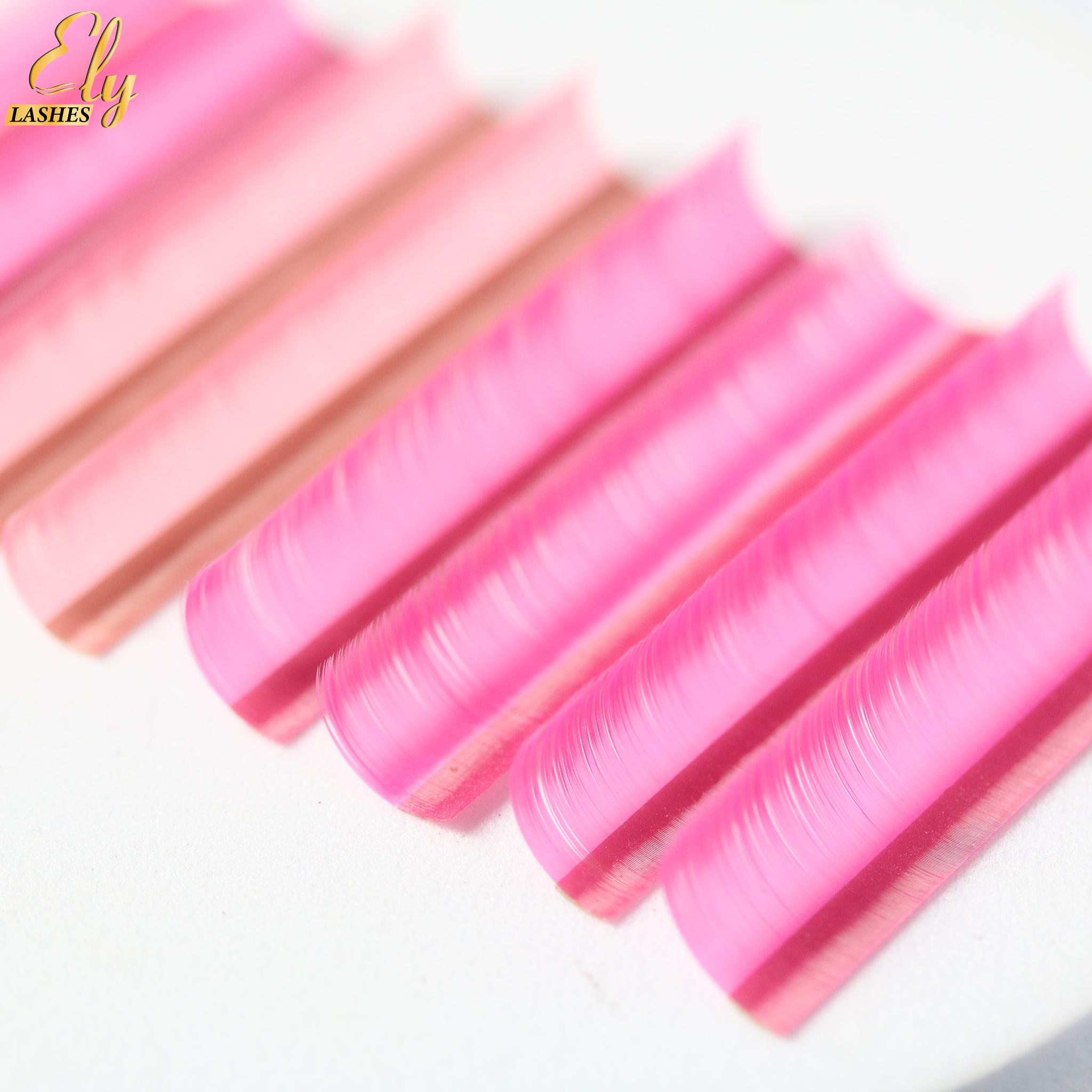 Good Factory Price Color Cashmere Lash Extensions Customized Packaging As Request Eyelash Extensions  12- 16 rows Mix Length 2