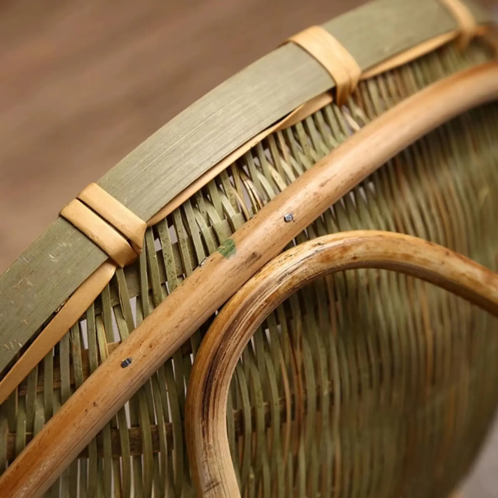 Hand-woven bamboo bread basket, storage basket, trays Fashionable design, simple but sophisticated 3