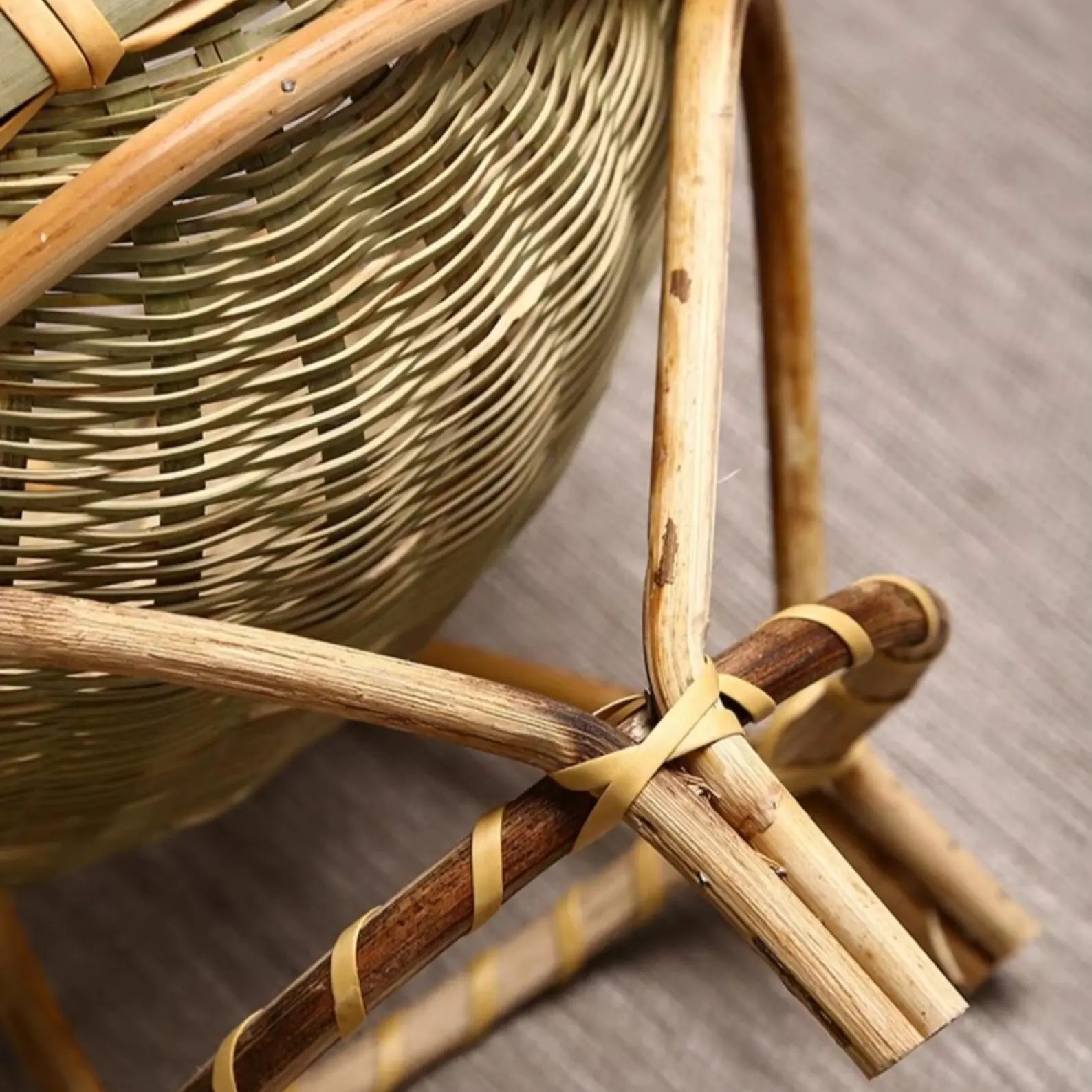Hand-woven bamboo bread basket, storage basket, trays Fashionable design, simple but sophisticated 4