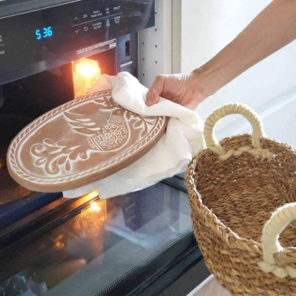 Hand woven basket rattan, bamboo, water hycinth, seagrass oval basket for holding bread and fruit, objects Fashionable 3