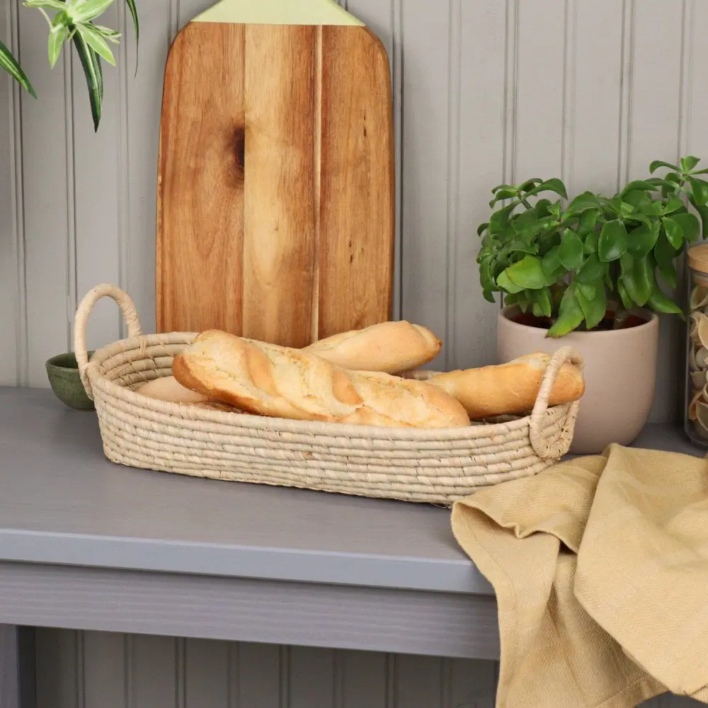 Hand-woven baskets made of rattan, bamboo, water hyacinth, seagrass for bread, fruit, fashion items, table decoration 5