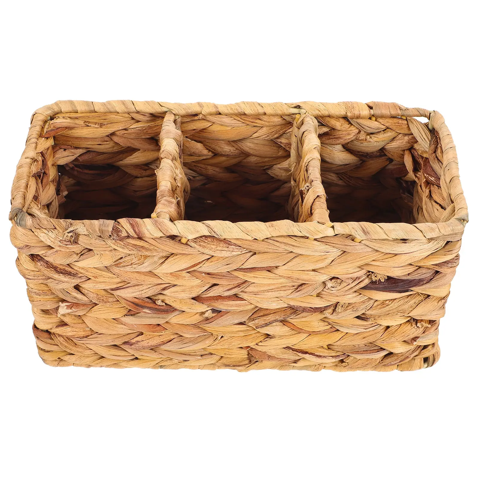 Hand woven rattan, bamboo, seagrass water hycinth, seagrass basket trinket Box,  spoon box 1