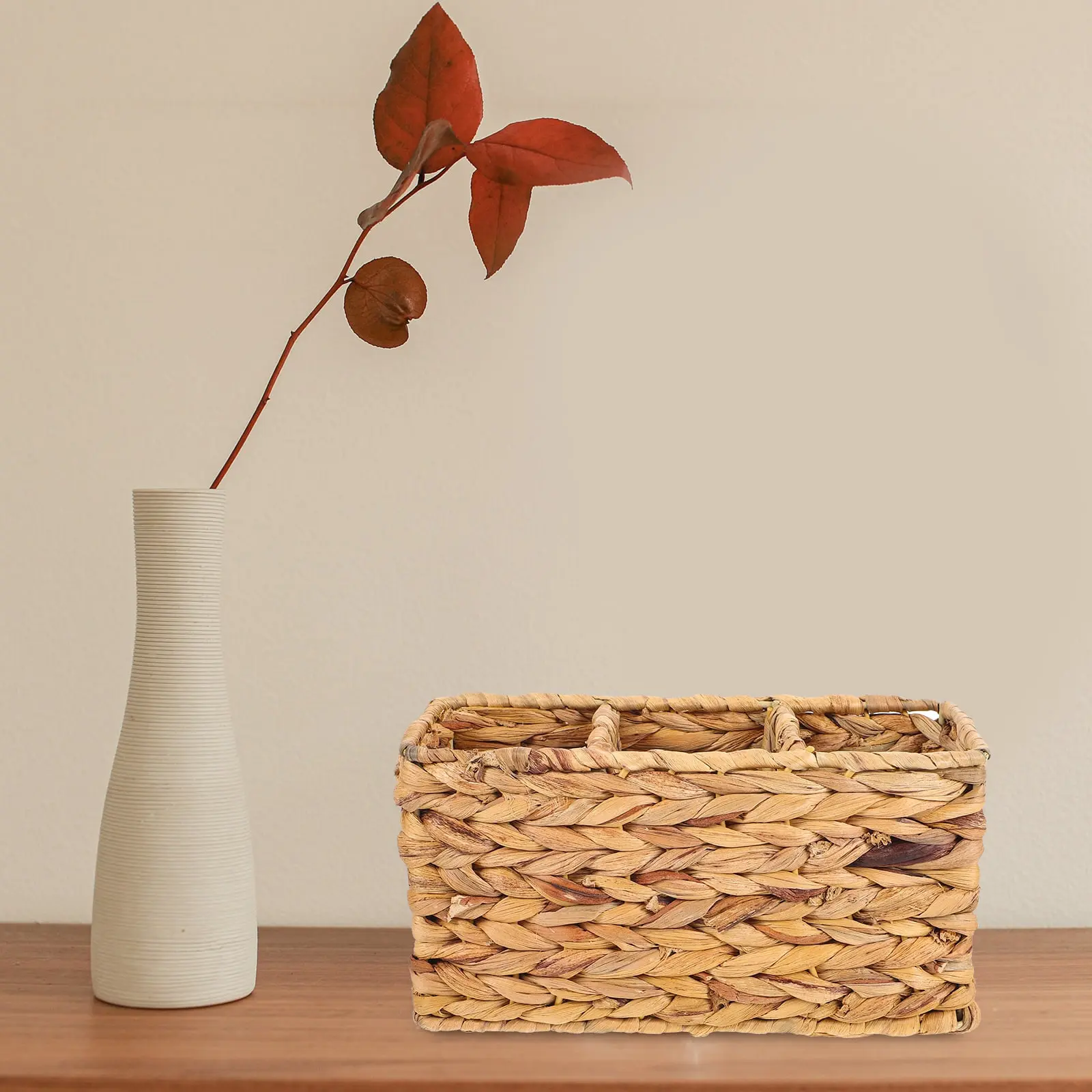 Hand woven rattan, bamboo, seagrass water hycinth, seagrass basket trinket Box,  spoon box 3