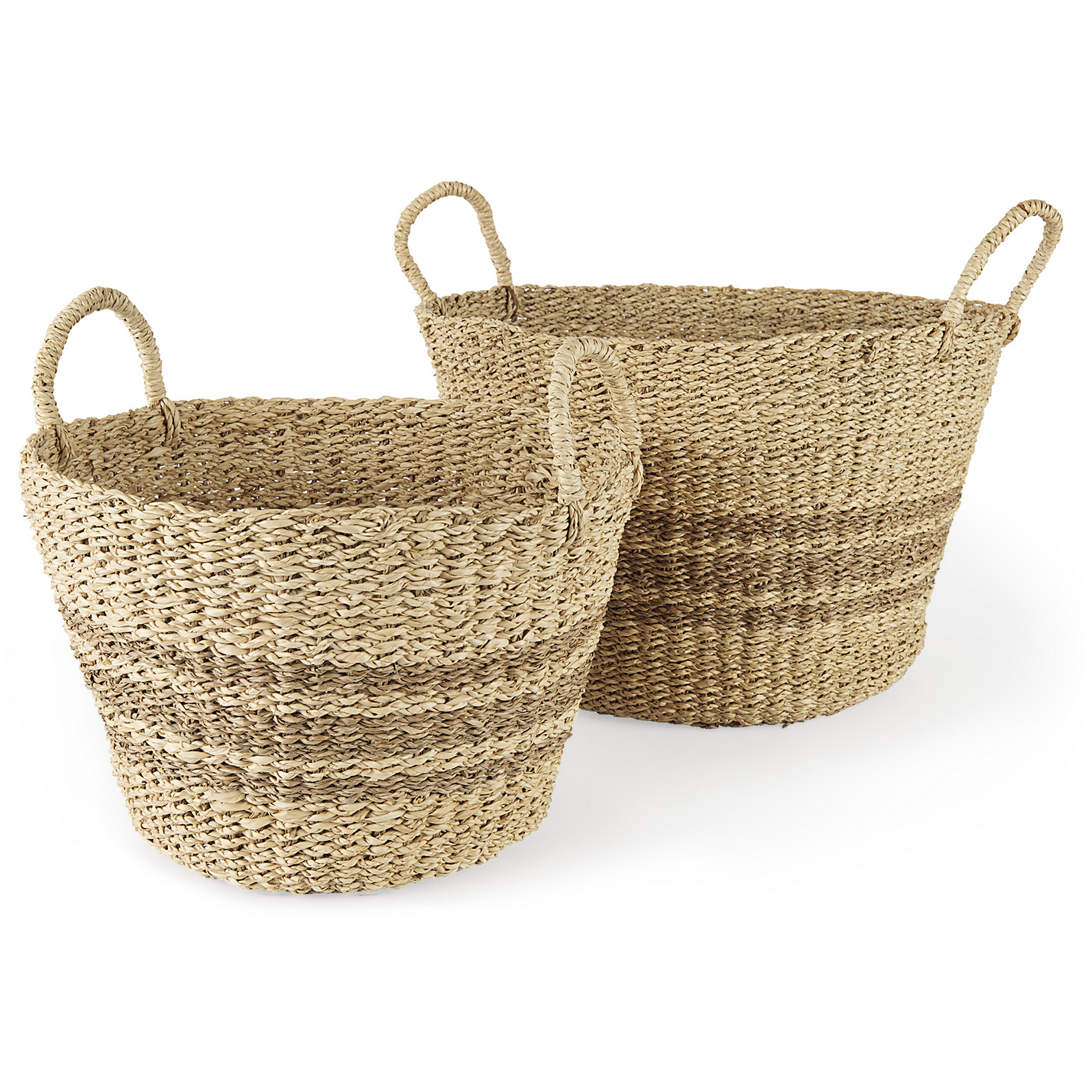 Hand woven seagrass basket, Multi-purpose storage basket, home organization accessory, highly aesthetic, wholesale available. 5