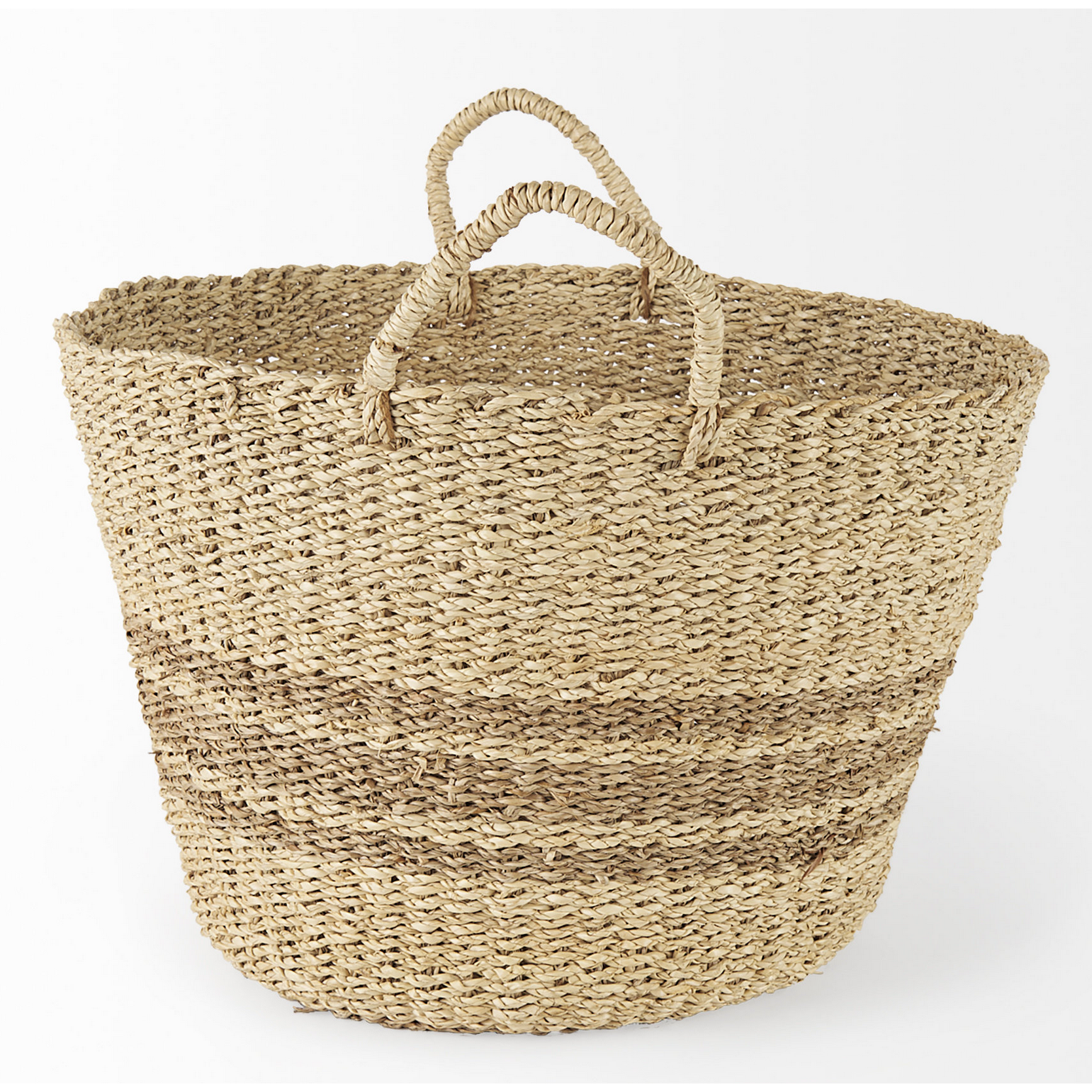 Hand woven seagrass basket, Multi-purpose storage basket, home organization accessory, highly aesthetic, wholesale available. 1