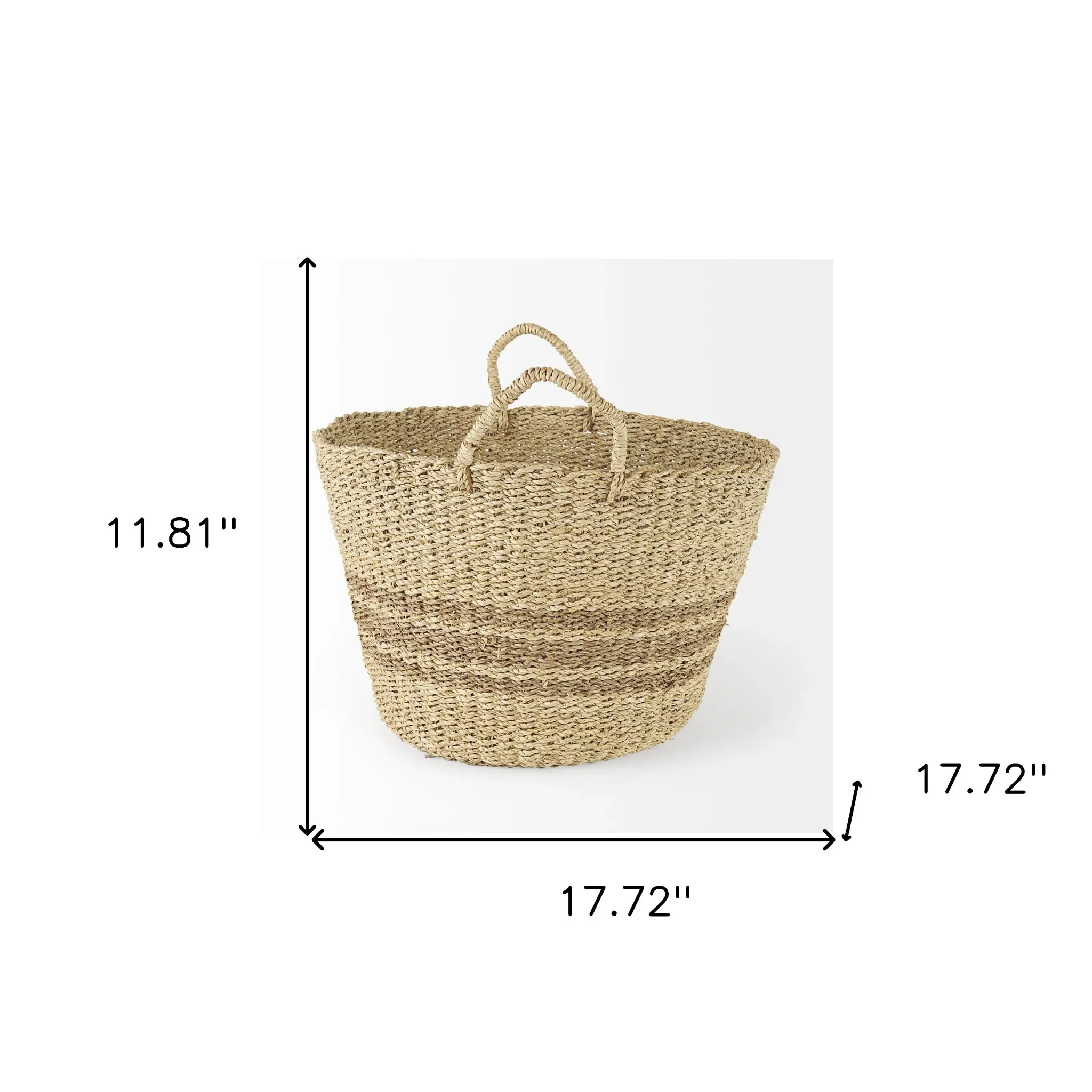Hand woven seagrass basket, Multi-purpose storage basket, home organization accessory, highly aesthetic, wholesale available. 6