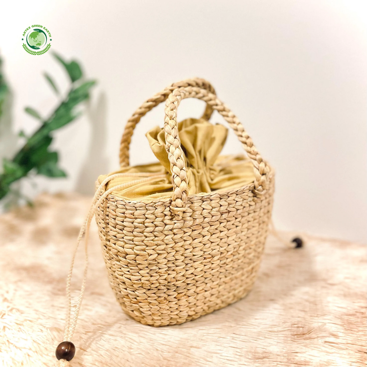 Handbags made water hyacinth, Home accessories Natural materials that are safe for health and aesthetically pleasing, wholesale. 5