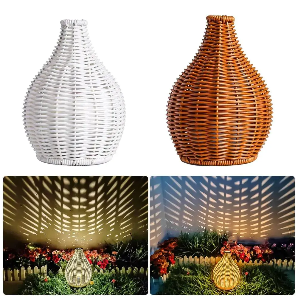Handmade Rattan Solar Lantern, solar lights made from natural materials, home decor, eco-friendly home decor, wholesale. 4
