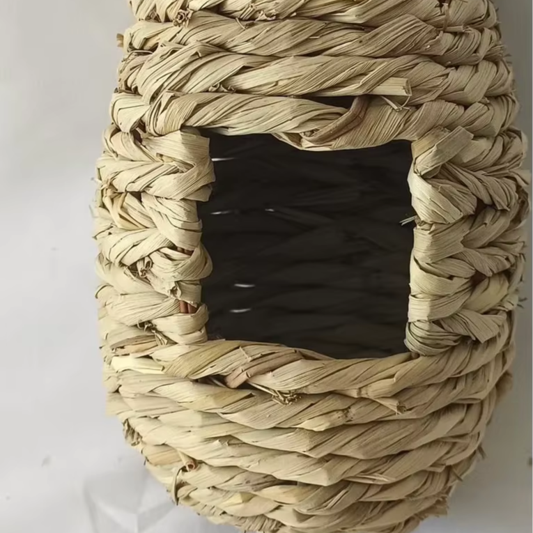 Handmade teardrop weave rattan birdhouse, Pet accessories made from natural materials and stylish home decoration, Wholesale. 1