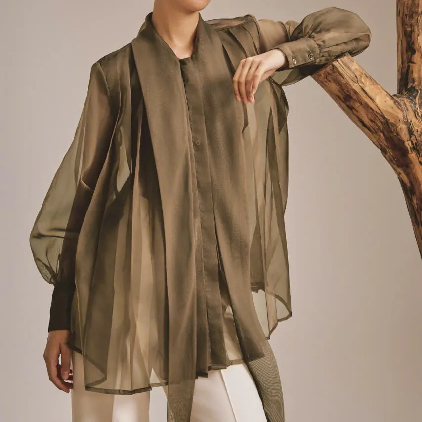 Charming Fall Collection Breeze Blouse Ladies Women's Clothing Elegant Style High Fashion Made In Vietnam 2