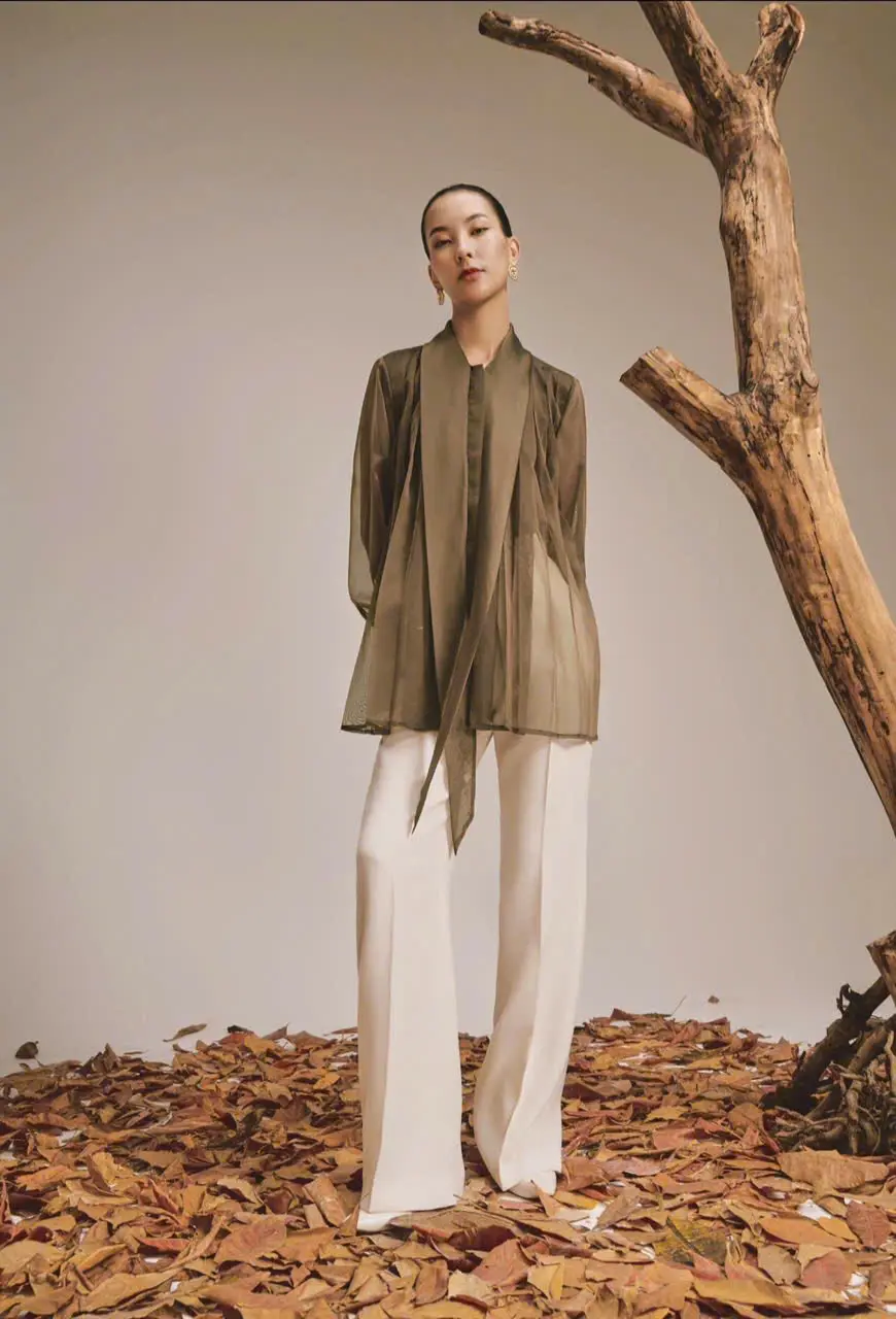 Charming Fall Collection Breeze Blouse Ladies Women's Clothing Elegant Style High Fashion Made In Vietnam 6