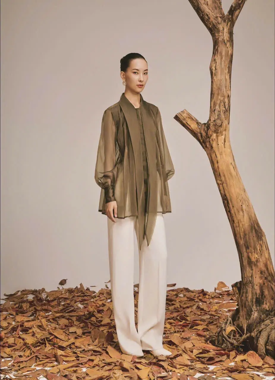 Charming Fall Collection Breeze Blouse Ladies Women's Clothing Elegant Style High Fashion Made In Vietnam 5
