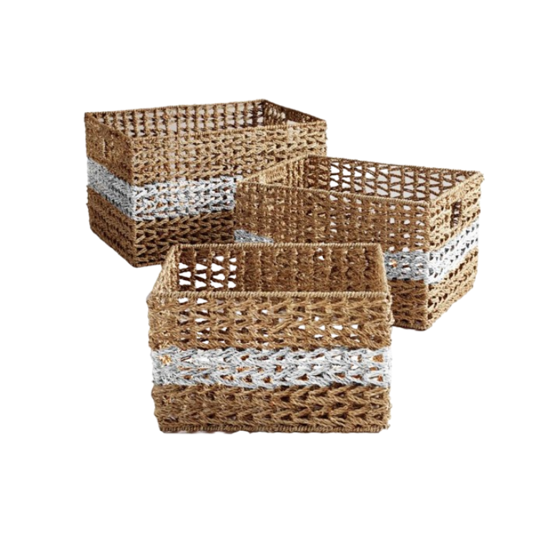 High Quality Eco-Friendly Storage Baskets Custom Size Rattan Woven Sundries Handicraft Made in Vietnam 2