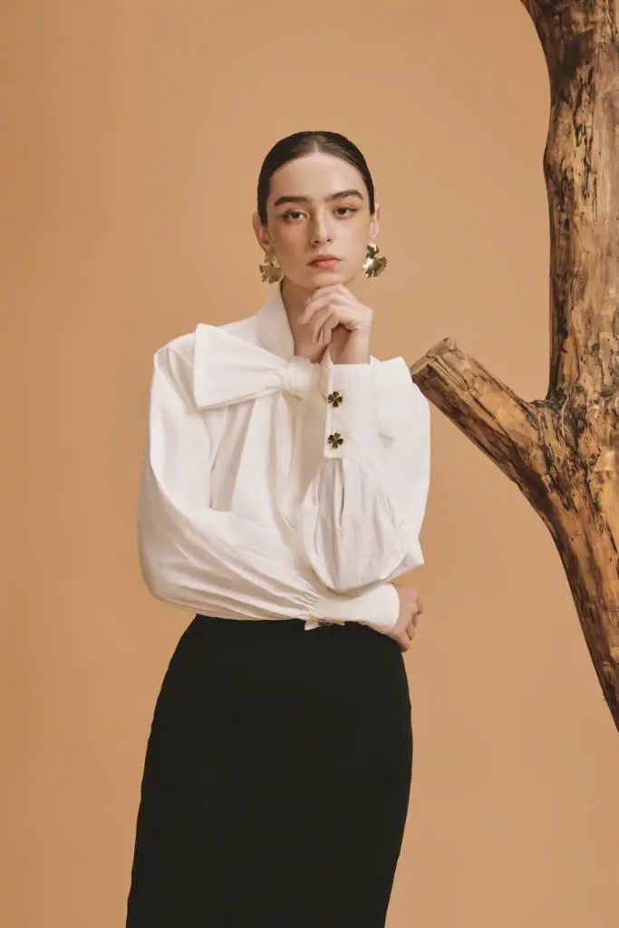 High Quality Fabric Charming Fall Collection Moonlight Blouse Women's Clothing Ladies Elegant Style Made In VietNam 6