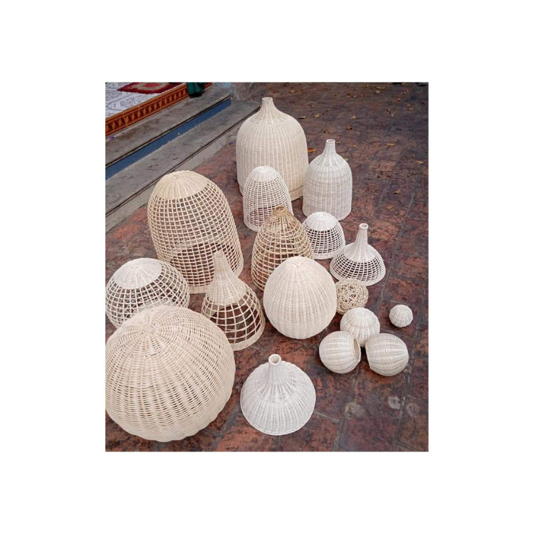 High Quality Handmade Lampshade for Home Decor Customized Color New Designs-Rattan Storage Basket Made in Vietnam 4