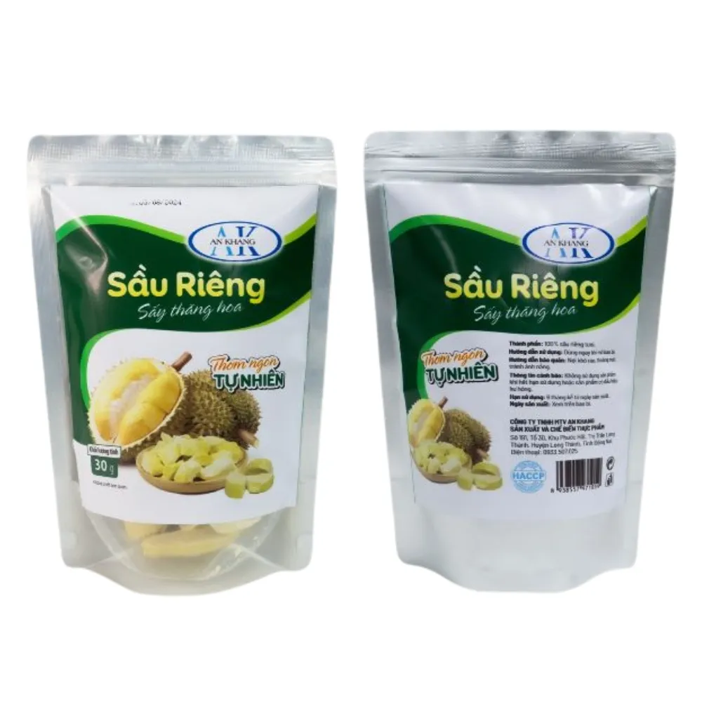High Quality Natural Freeze Dried Durian Chunks Crispy and Delicious Tropical Snack Made from 100% Pure Durian with No Additives 2