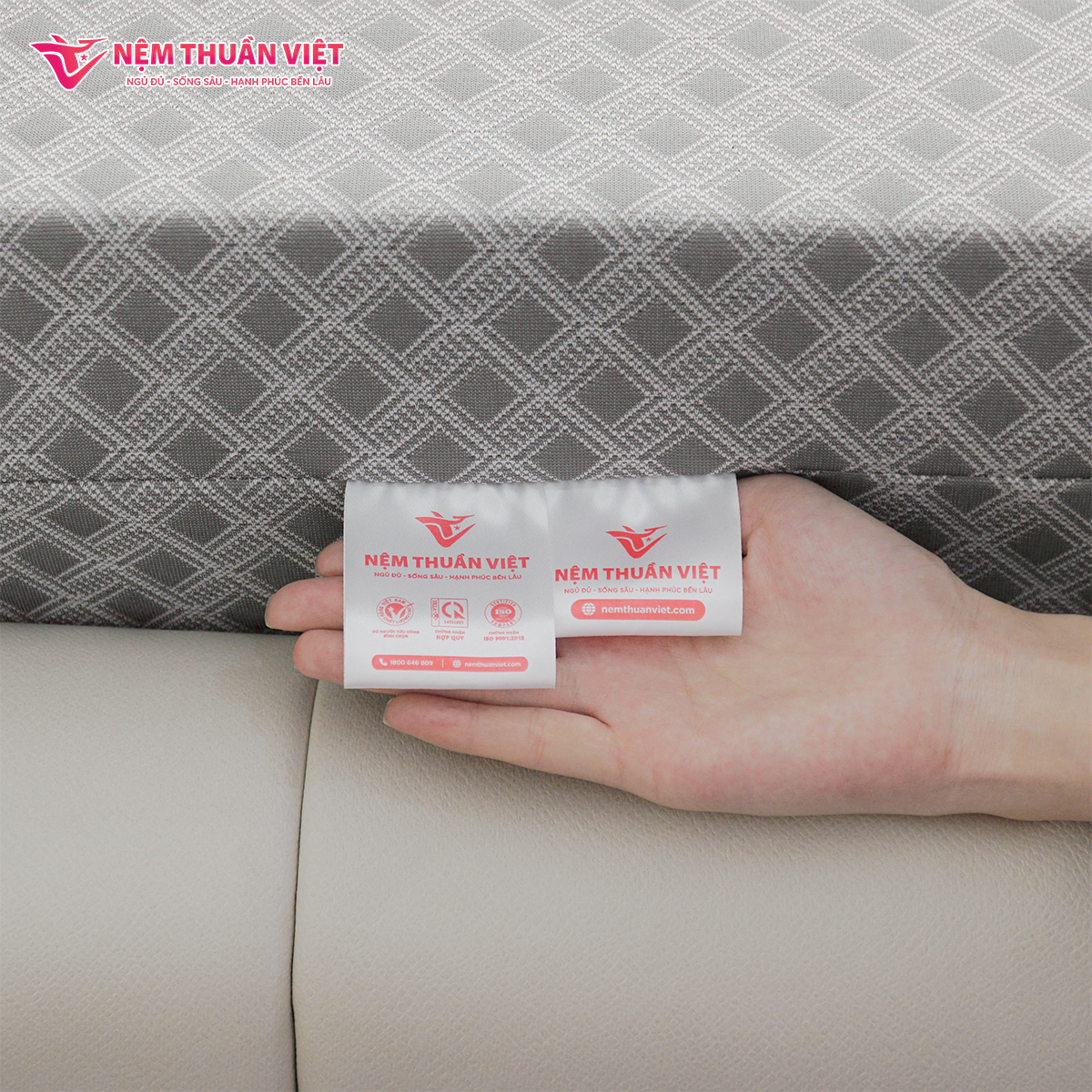 High Quality Titan Grey 180X200X10Cm Foldable Mattress Natural Latex Memory Foam From Thuan Viet for Online Order Furniture Bed 5