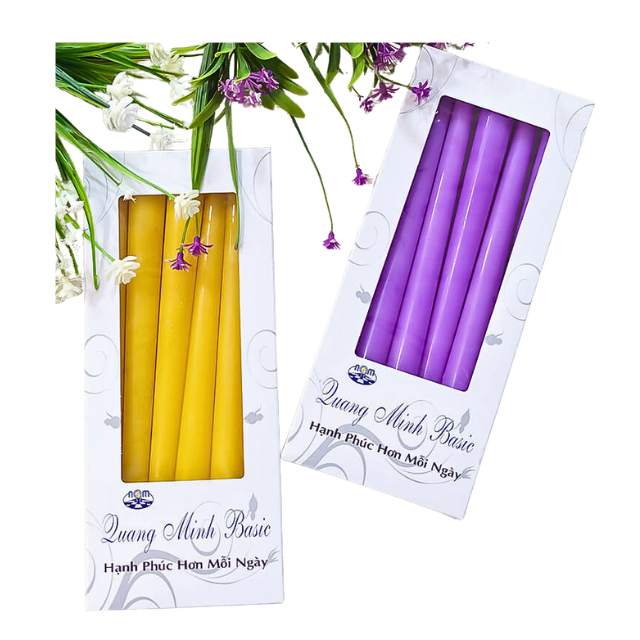 Home Decor Scented Candles Wax Paraffin Wholesale 10-Inch Taper Candles Set Long Stick Customized Private Label Made In Vietnam 6