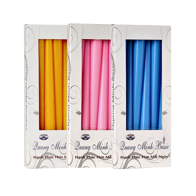 Home Decor Scented Candles Wax Paraffin Wholesale 10-Inch Taper Candles Set Long Stick Customized Private Label Made In Vietnam 3