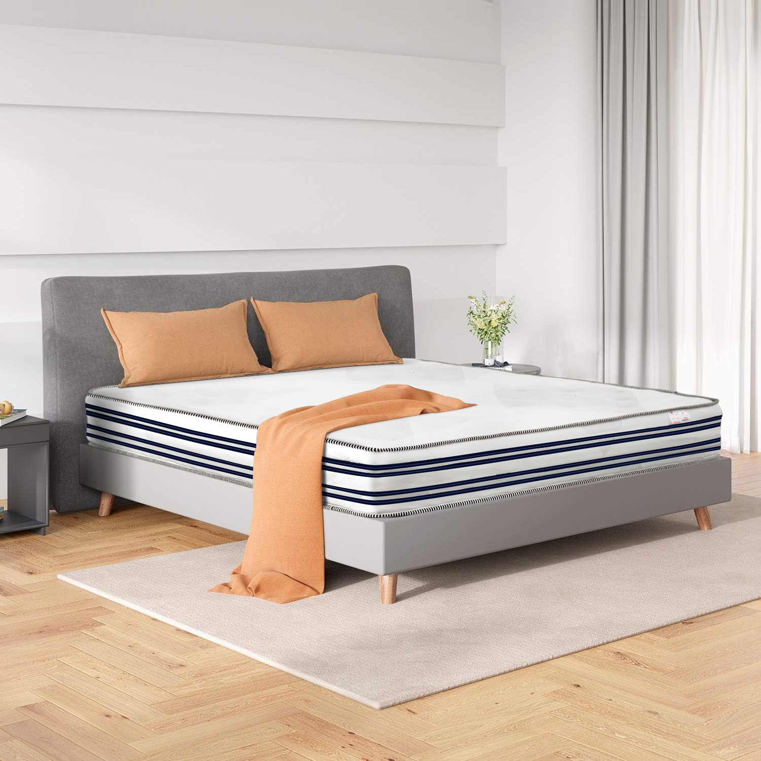 Independent Pocket Spring Mattress with High-Density Foam Comfortable Durable Breathable for Hotel and Home Bedroom Use 4
