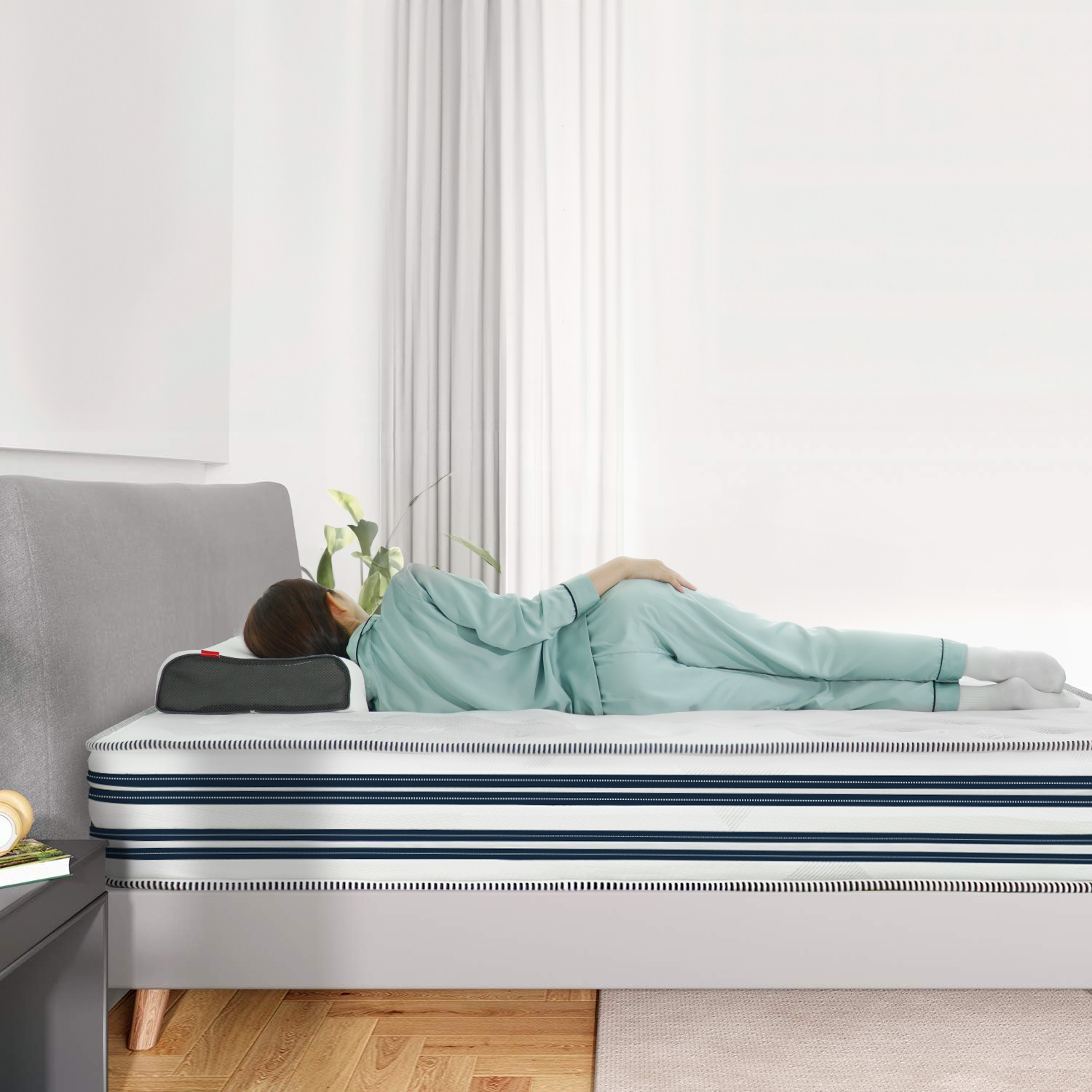 Independent Pocket Spring Mattress with High-Density Foam Comfortable Durable Breathable for Hotel and Home Bedroom Use 7