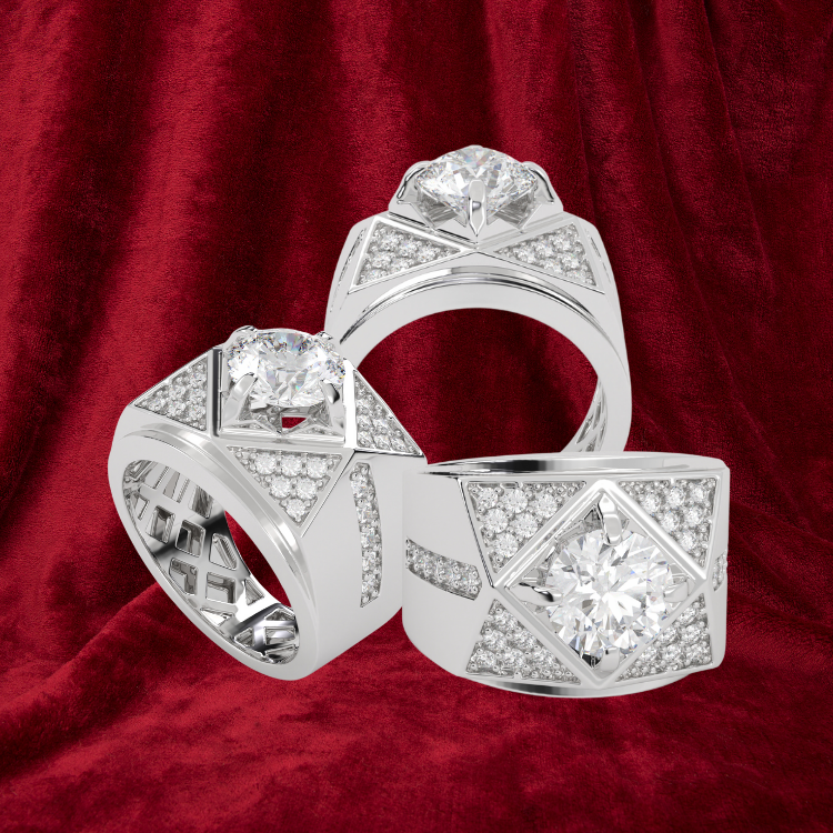 Jewelry Rings Fine Rings 925 Sterling Silver Chic Silver Band Ruby Custom Design Made In Vietnam Manufacturer 3