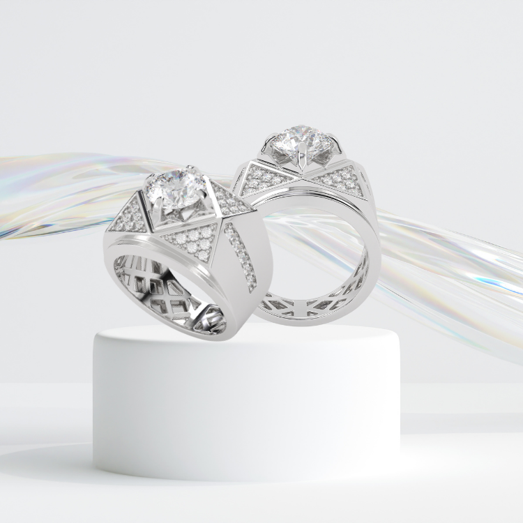 Jewelry Rings Trendy 8A Zircon Chic Silver Band Ruby Customize Diamond Vietnamese Manufacturer 3