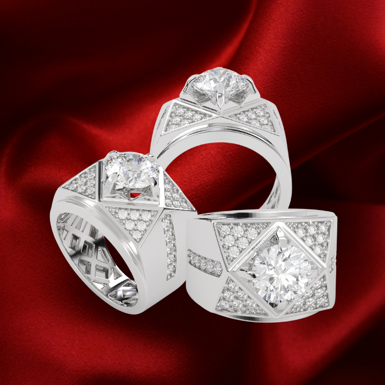 Jewelry Rings Trendy 8A Zircon Chic Silver Band Ruby Customize Diamond Vietnamese Manufacturer 4