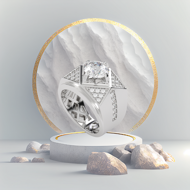 Jewelry Rings Trendy 8A Zircon Chic Silver Band Ruby Customize Diamond Vietnamese Manufacturer 1