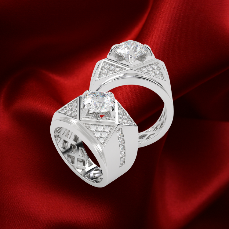 Jewelry Rings Trendy 8A Zircon Chic Silver Band Ruby Customize Diamond Vietnamese Manufacturer 2