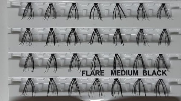 Eyelash Extension Flare Lash In Vietnam Factory 100% Handmade OEM Clusters 3