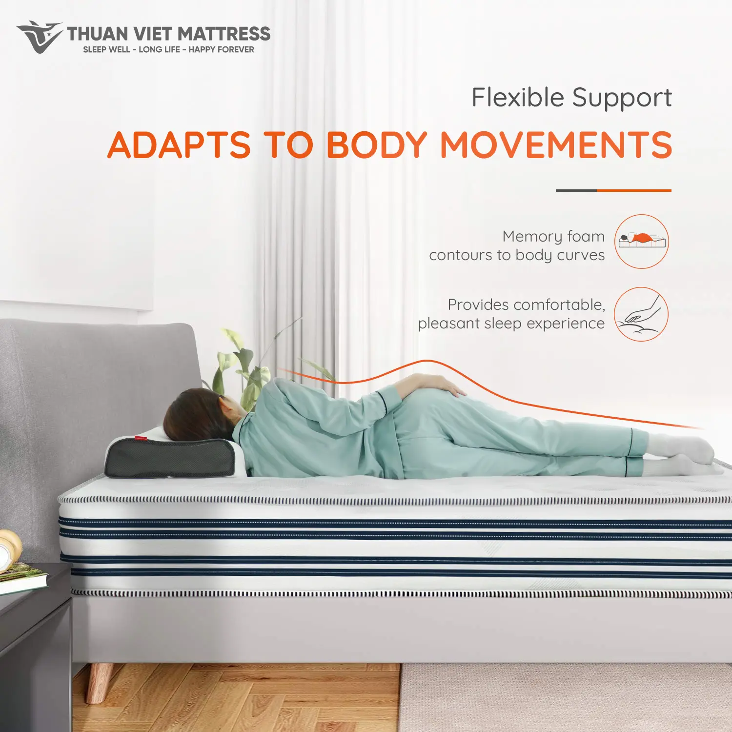 Luxury Pocket Spring Foam Mattress Durable Hypoallergenic Comfortable Breathable for Hotel and Home Bedroom Sleep Solutions 6