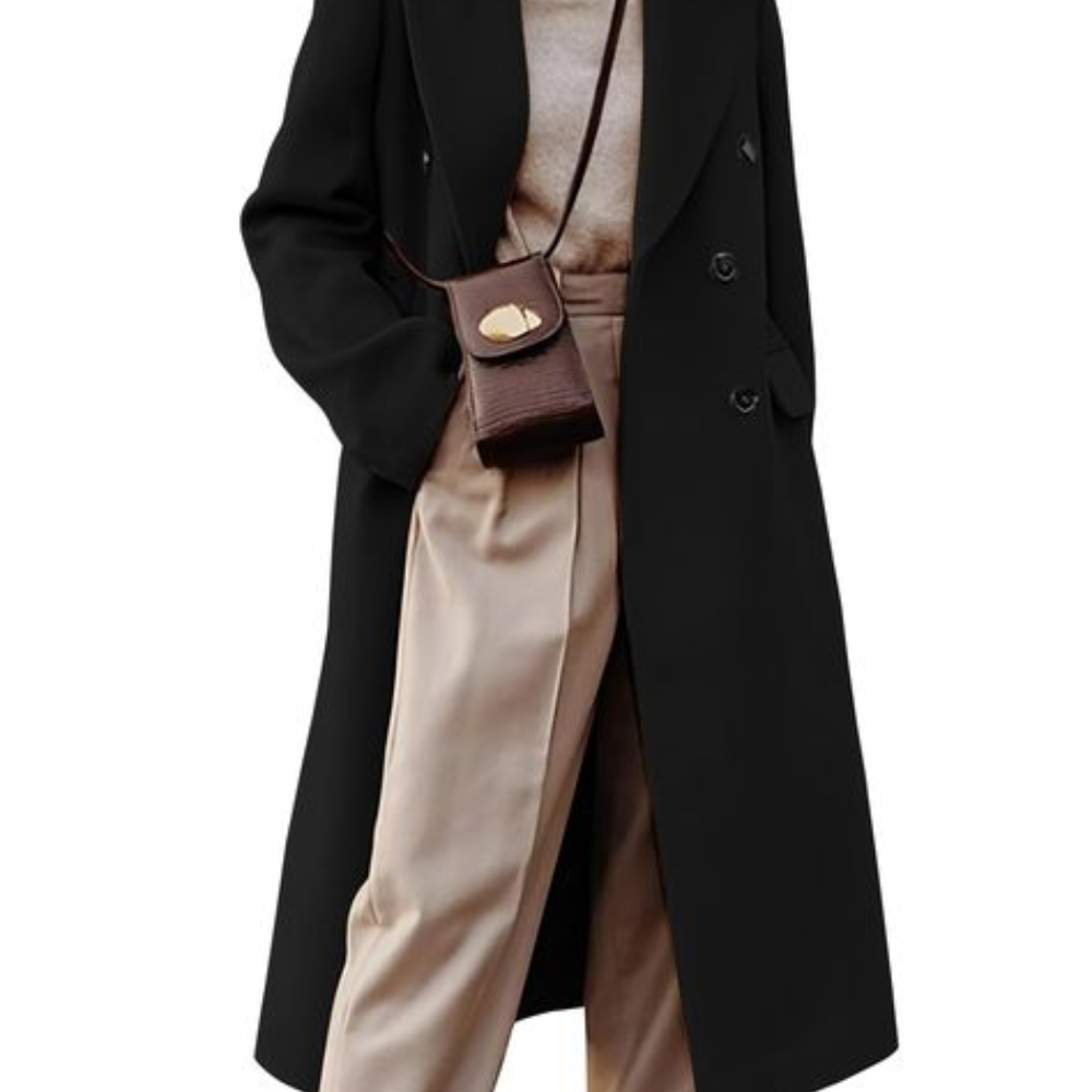 Made in Vietnam Comfort Wool Warm Design Women Mid-Length Jacket Custom Design Zipper Coat for Cold Season 4