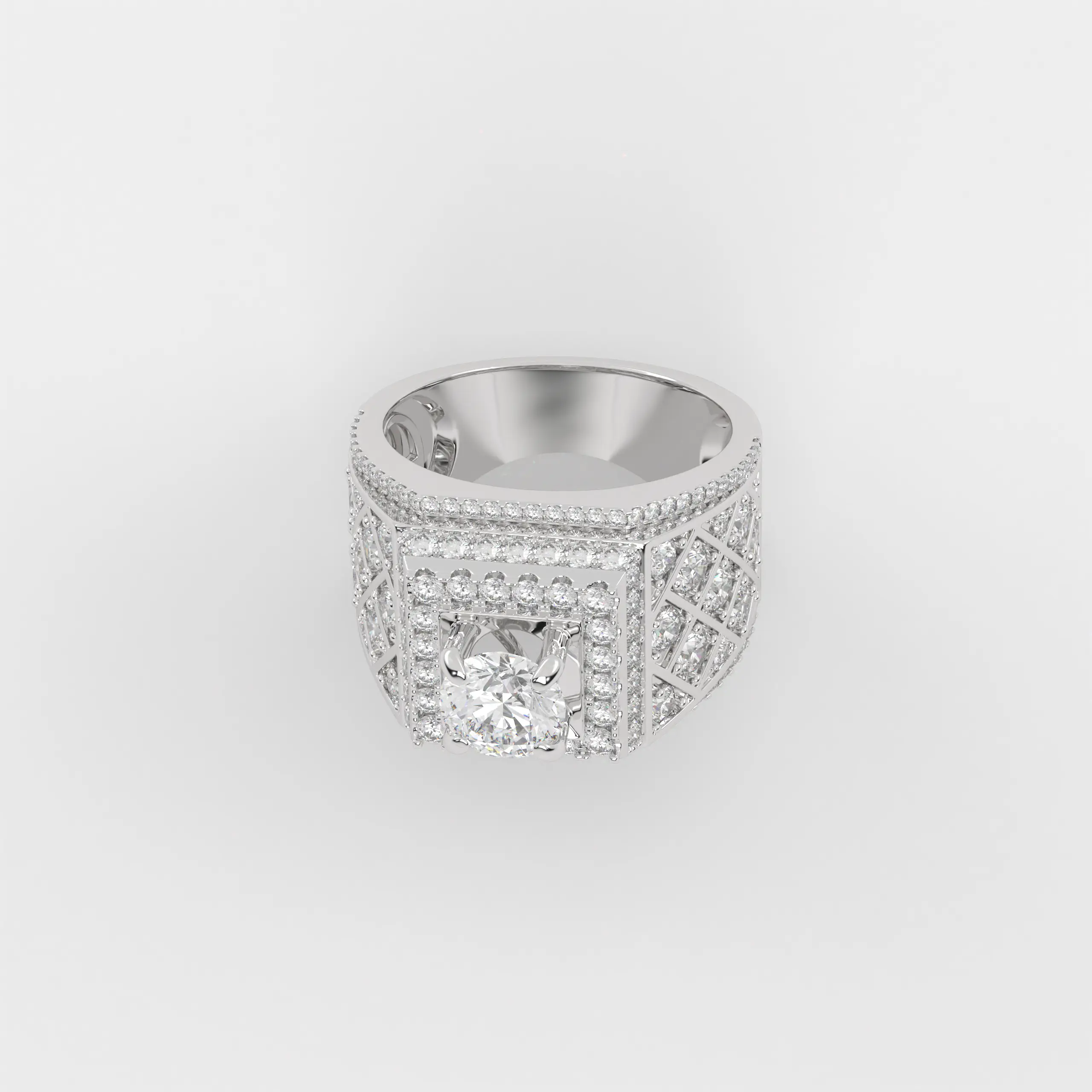 Men Fashion Luxury Silver Jewelry Ring Light Smart Rings Ruby For OEM ODM Manufacture From Vietnam Customize Diamond Fine Ring 4