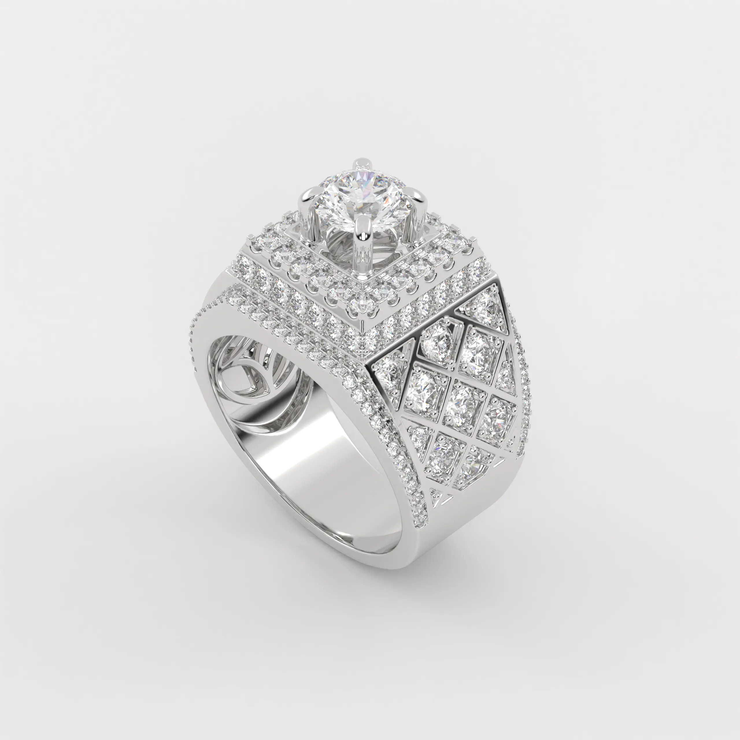 Men Fashion Luxury Silver Jewelry Ring Light Smart Rings Ruby For OEM ODM Manufacture From Vietnam Customize Diamond Fine Ring 2