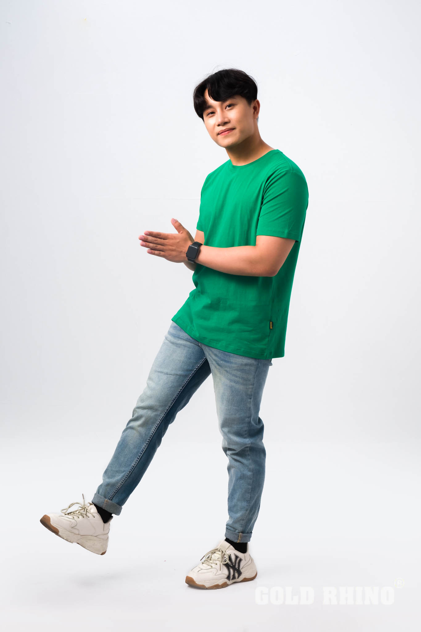 Men's Clothing Formal Man T-shirt 100% Cotton Street Style Gold Rhino T-shirts For Men OEM ODM T-shirt Manufacturer Vietnam 4
