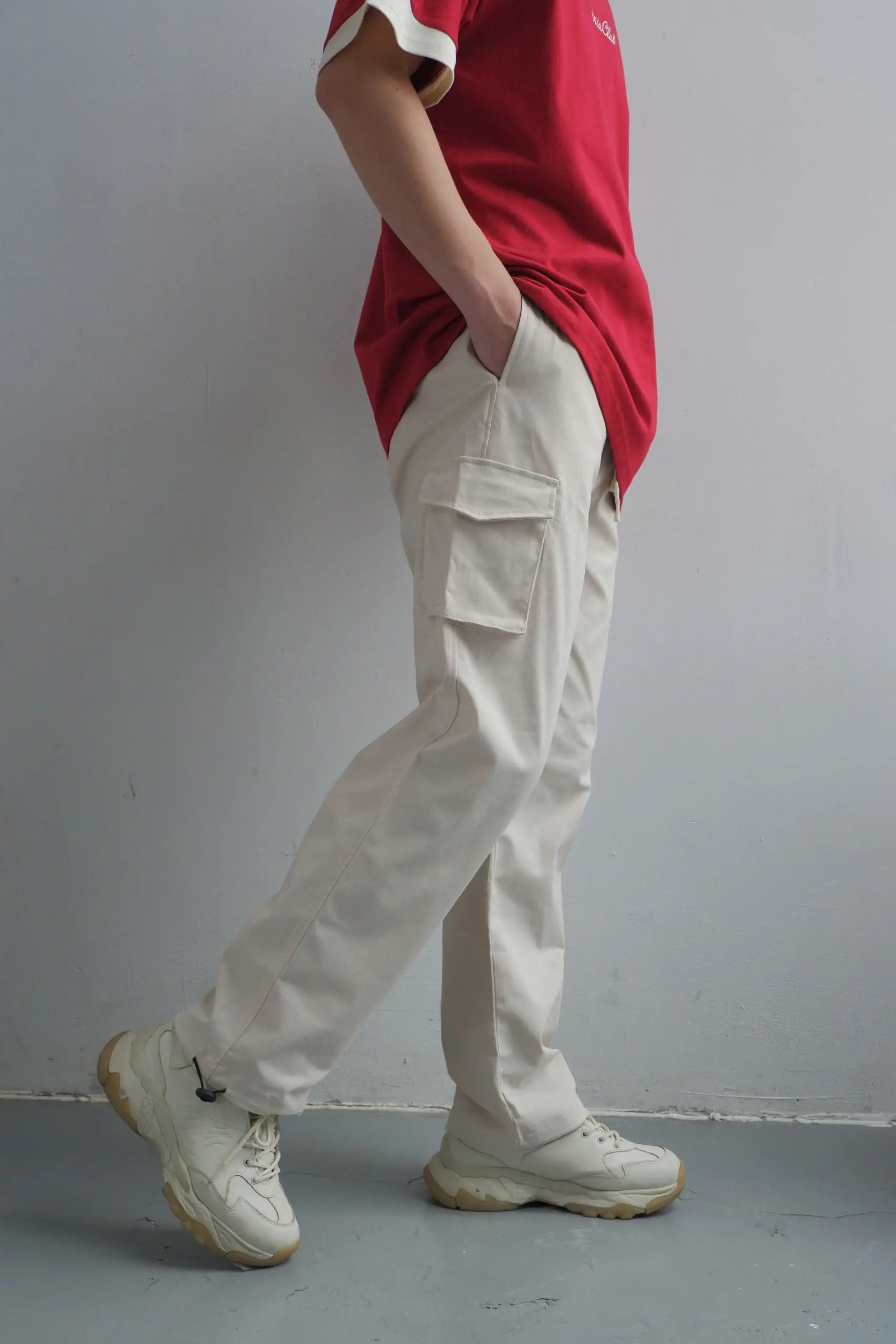 Men's Formal Work Sweat Khaki Cargo Pants Wholesale from Vietnam for Work and Office Wear 4