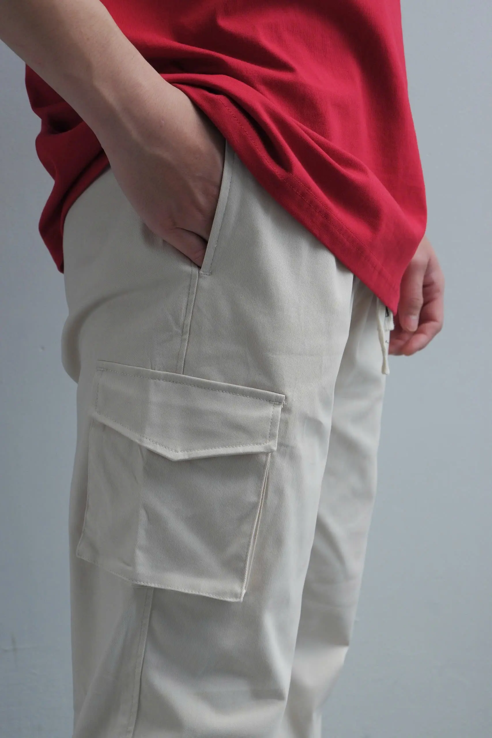 Men's Formal Work Sweat Khaki Cargo Pants Wholesale from Vietnam for Work and Office Wear 3
