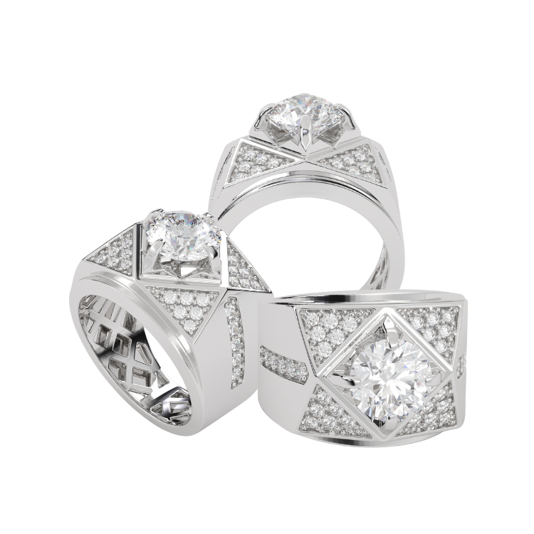 Mens Silver Ring Trendy Polished Silver Perfection For Men Ruby Customized Packaging Made In Vietnam Manufacturer 2