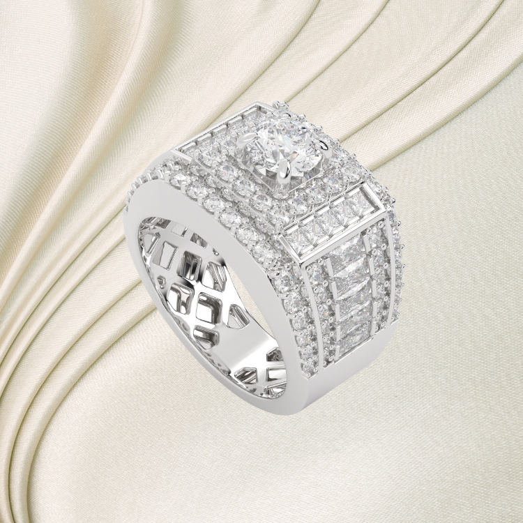 Mens Silver Ring Wholesale Graceful Silver Craftsmanship For Men Ruby Customize Diamond Made In Vietnam Manufacturer 1