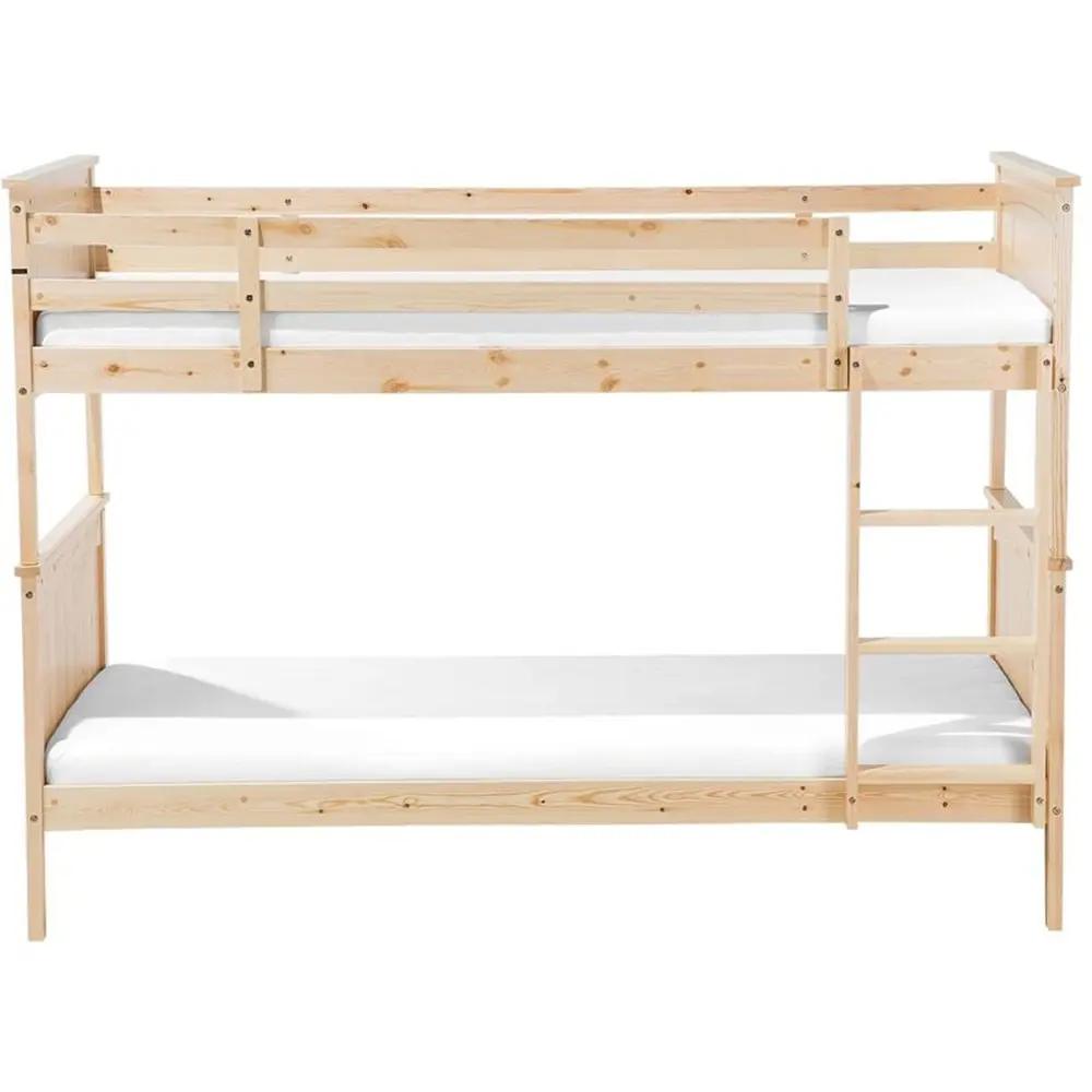 Modern Home Furniture Solid Pine Wood Bunk Bed Frame with Storage Simply Elegant Design by Vietnam Maker 5