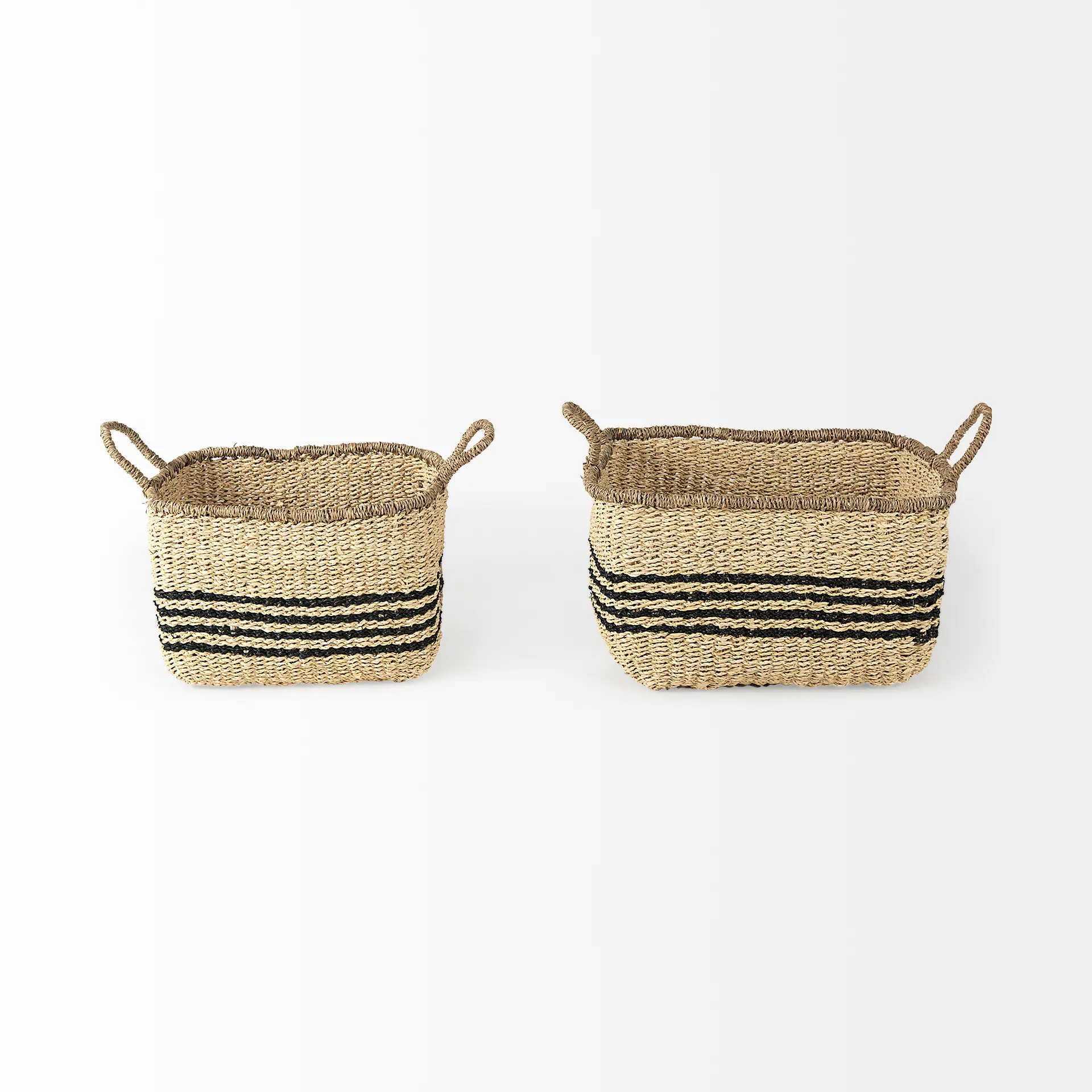 Multi-purpose seagrass basket with handle, home organization accessory, highly aesthetic, wholesale available. 2