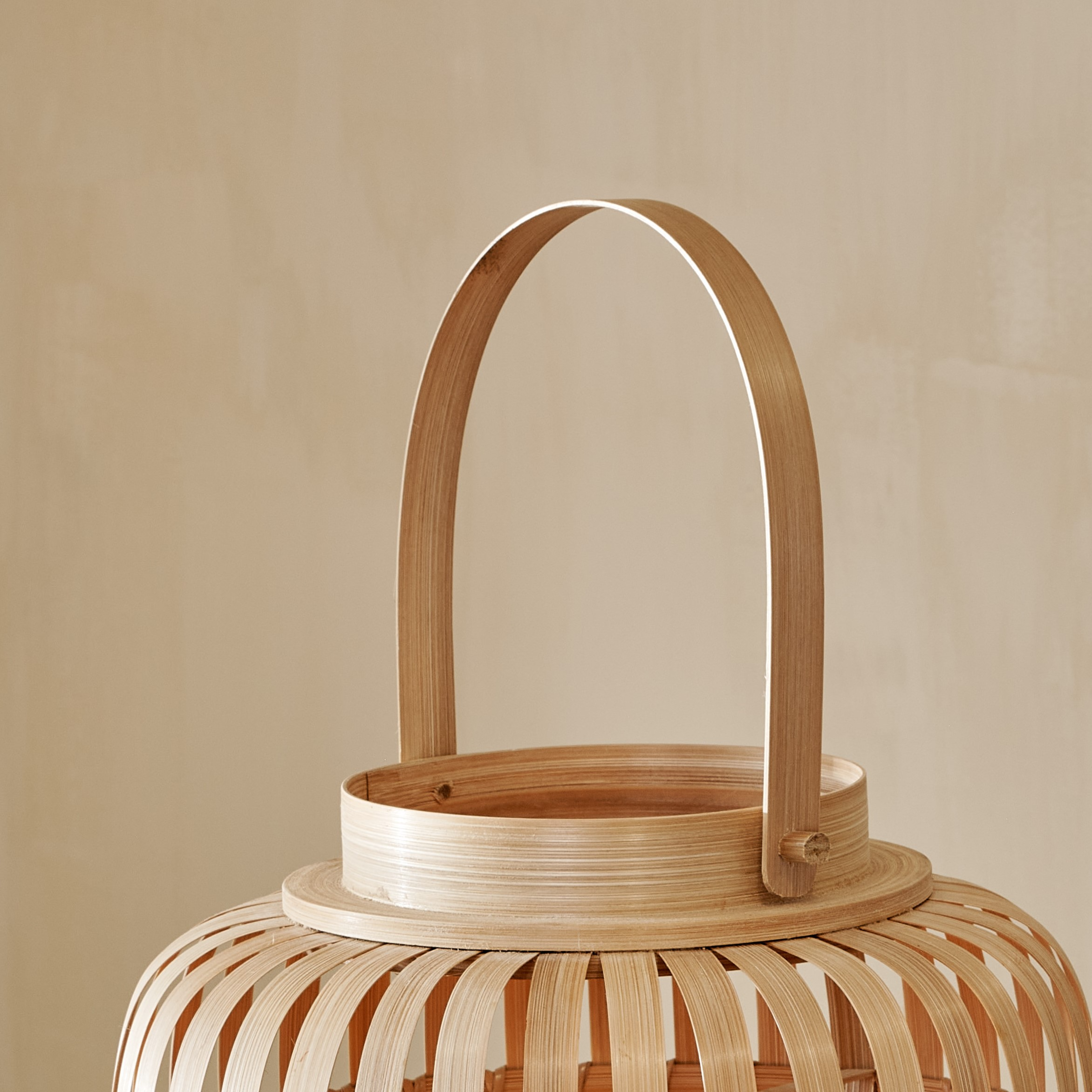 Natural Bamboo Hurricane Lantern, Bamboo lantern, Handmade Bamboo Lamp, Eco-Friendly Home Decor, Wholesale. 2