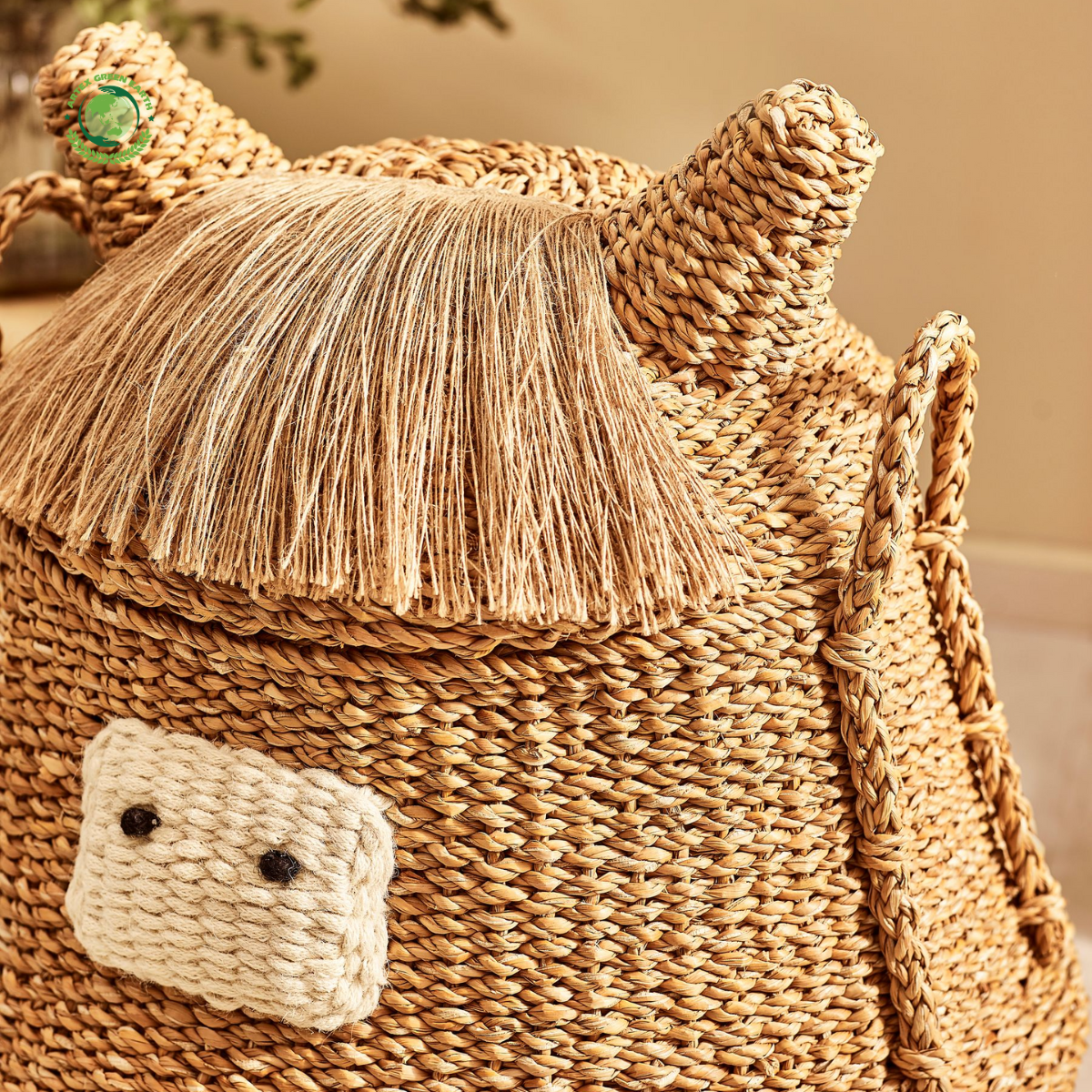 Natural Seagrass Laundry Basket Home accessories Natural materials that are safe for health and aesthetically pleasing wholesale 2