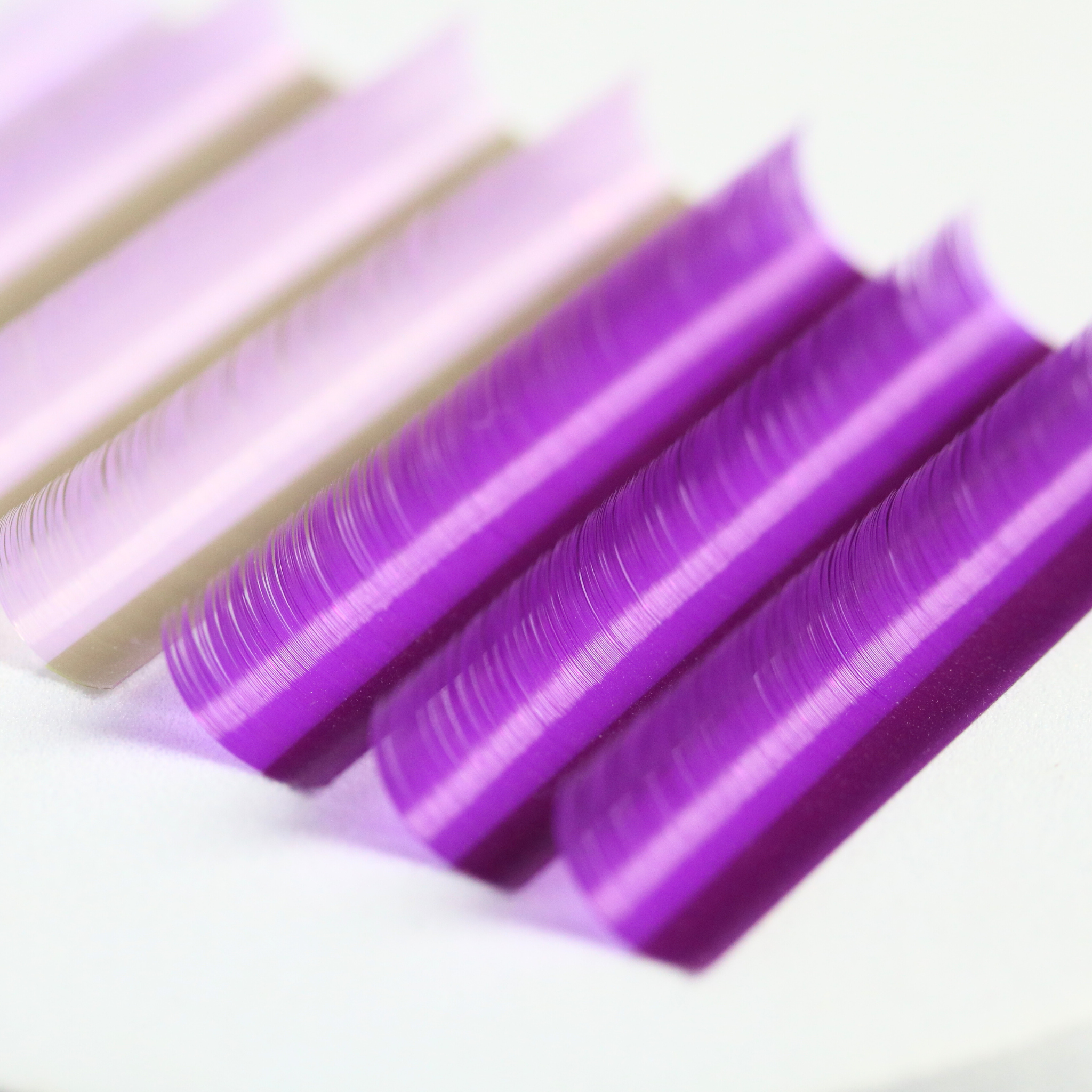 New Style Color Lashes Wholesale Customized Packaging As Request Lash Tray 100% Hand Made Lash Extensions 0.03 0.05 0.07mm 2
