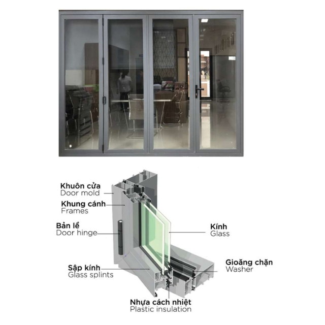 Nice Office Aluminium Sliding Door For Home Furniture Design Bamboo Plywood Front Entrance with Competitive Price For Apartment 2
