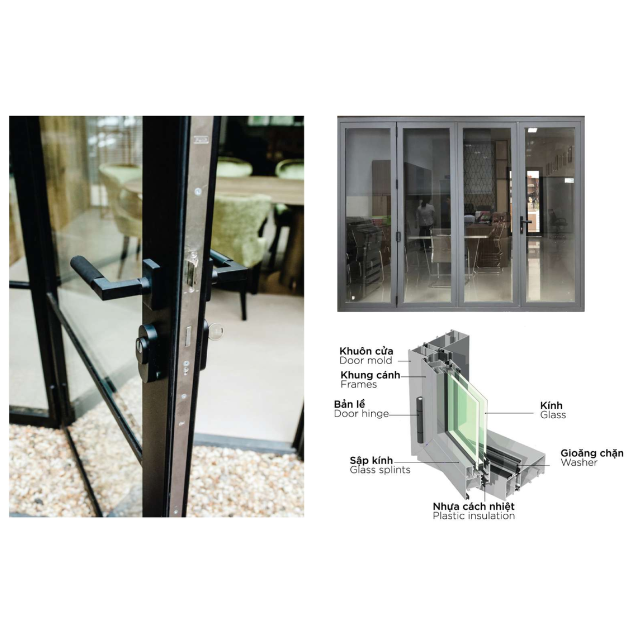 Nice Office Aluminium Sliding Door For Home Furniture Design Bamboo Plywood Front Entrance with Competitive Price For Apartment 3