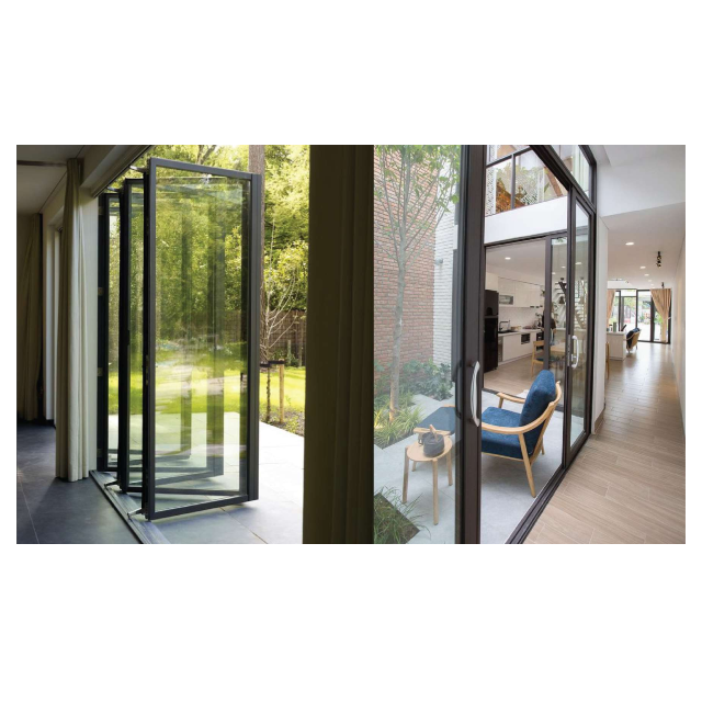 Nice Office Aluminium Sliding Door For Home Furniture Design Bamboo Plywood Front Entrance with Competitive Price For Apartment 5