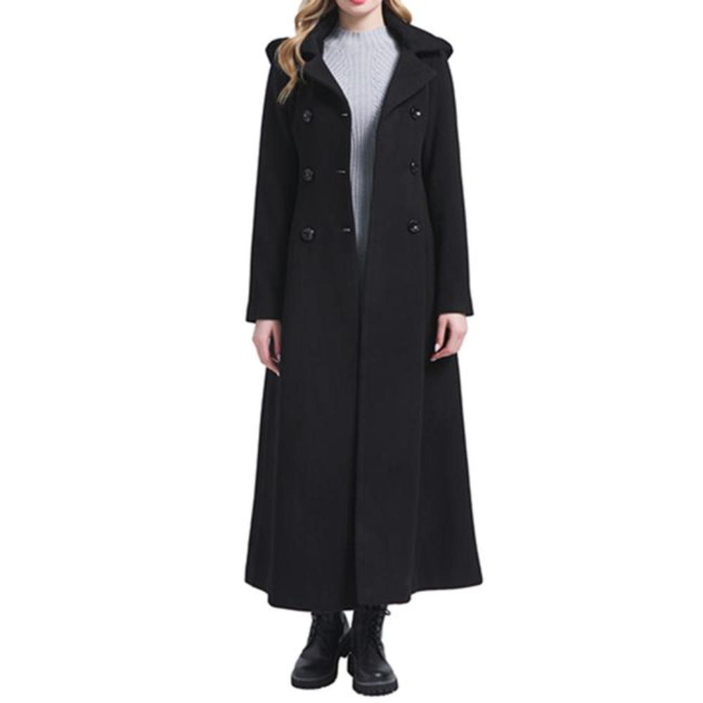 OEM ODM Customization Mid Length Jacket For Women Solid Color Windproof Women Wool Coat Overcoat Made in Vietnam 5
