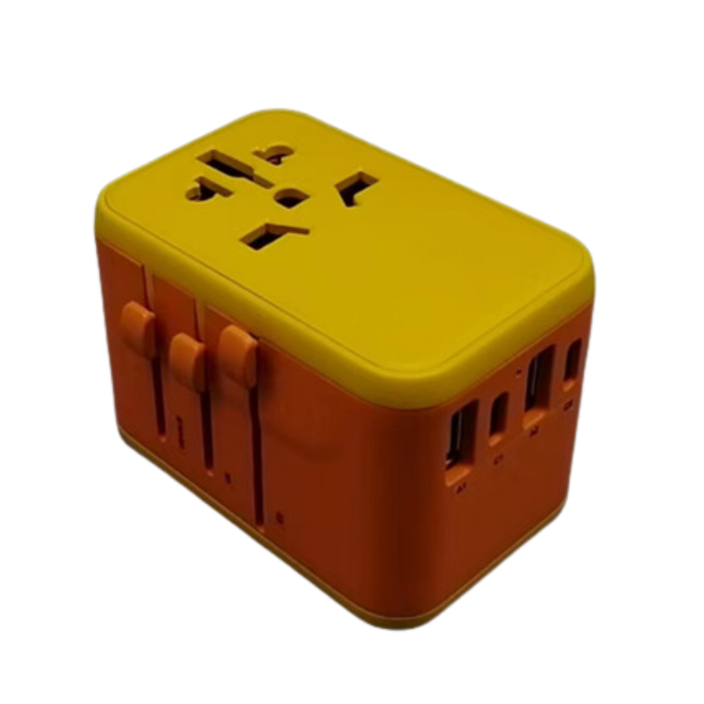 OEM ODM Service USB 3 Type-C Multi Travel Adaptor Plug Socket Universal Travel Plug Adapter Custom Color 5